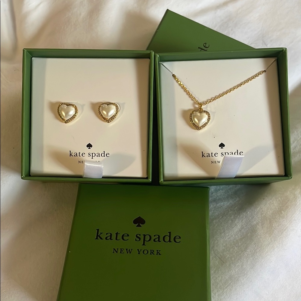 Kate Spade Gold Heart Jewelry Set